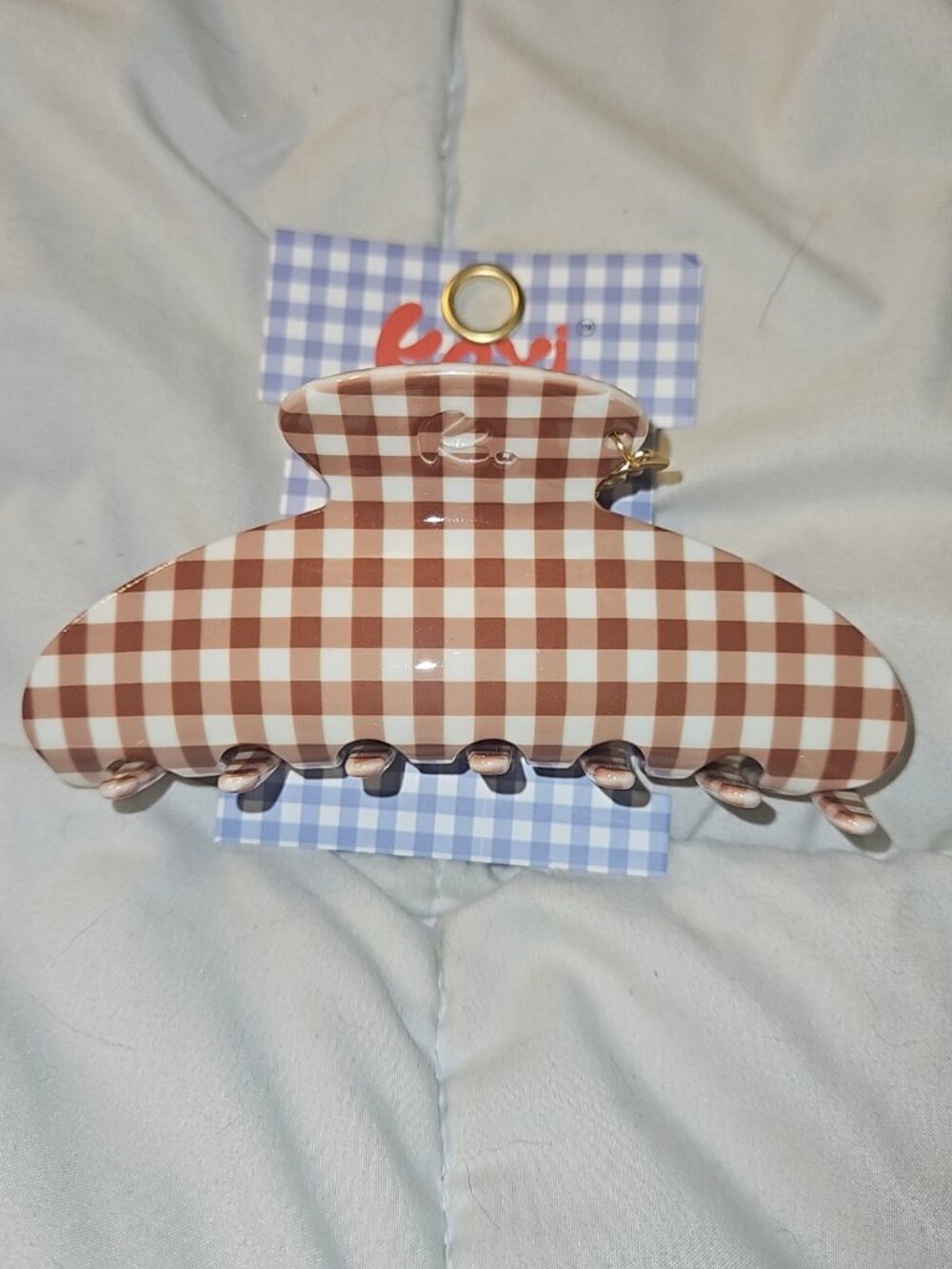 Kaxi gingham hairclip